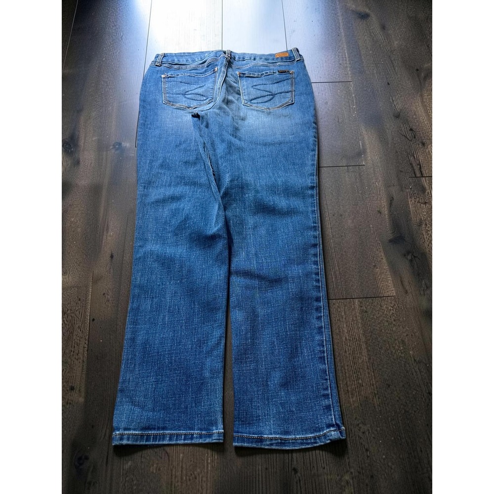 Seven7 Tummyless High Rise Skinny Women 14 Blue Denim Stretch Casual Classic.